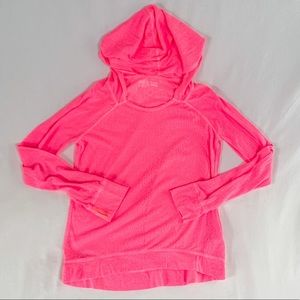 Zella pink hooded long sleeve